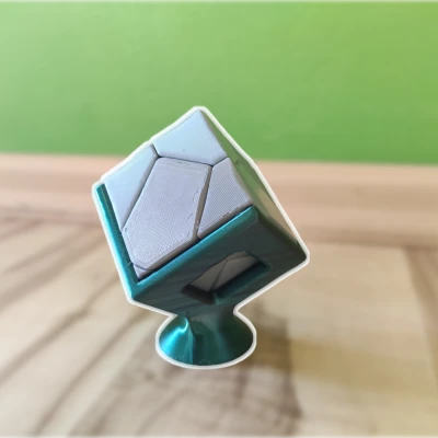 3D-Voronoi Puzzle / Puzzle Đá Cuội + Chân Đế Trưng Bày