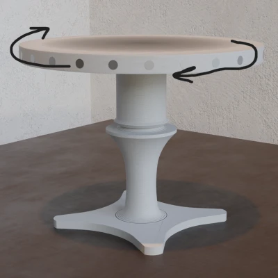 Giá Đựng Dao Kéo Từ Tính Xoay V1.1