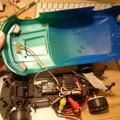 Chụp đèn pha/hậu cho HPI micro-RS4 Ford Mustang Falken Tire