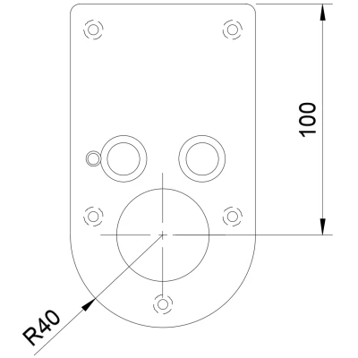 Đế Thay Thế Cho Máy Phay Bosh GKF 12V-8