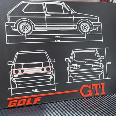 Bản vẽ Kỹ thuật VW Golf GTI MK1