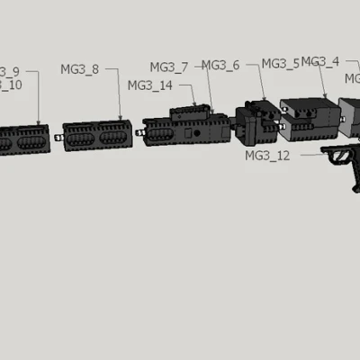 Mô hình MG3 Tỉ Lệ 1:1 Cho Dân Cosplay và Sưu tầm