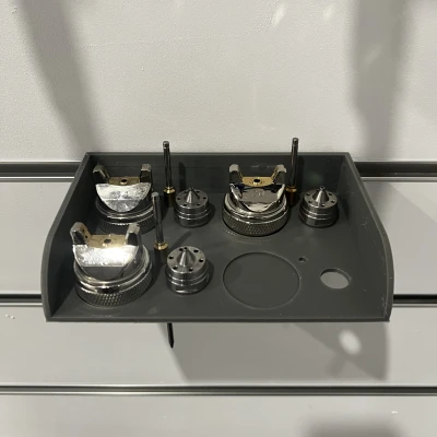 Kệ Đựng Đầu Phun Sơn Cho Tường Có Rãnh T