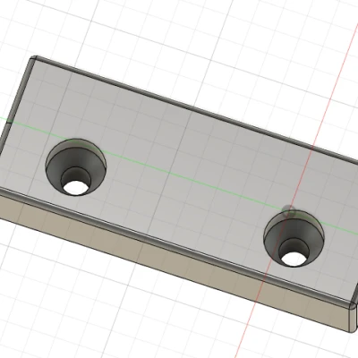 Pát 2 lỗ vít cho Kệ Nấm Lớn có đế treo tường chắc chắn