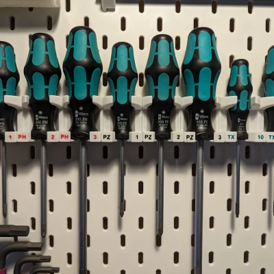 Đế IKEA SKADIS cho Tua Vít Wera Kraftform có nhãn