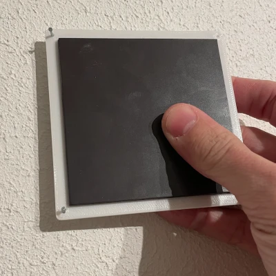 Pat gắn Displate lên tường tô xi măng (4 đinh)