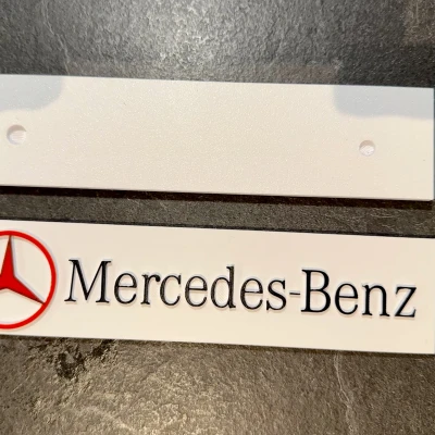 Biển quảng cáo Mercedes cho xe slot car Carrera tỉ lệ 1:24