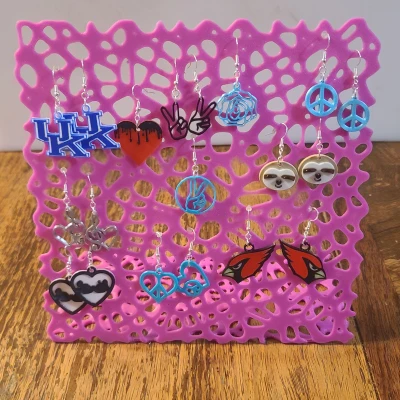 Đế Bông Tai Voronoi