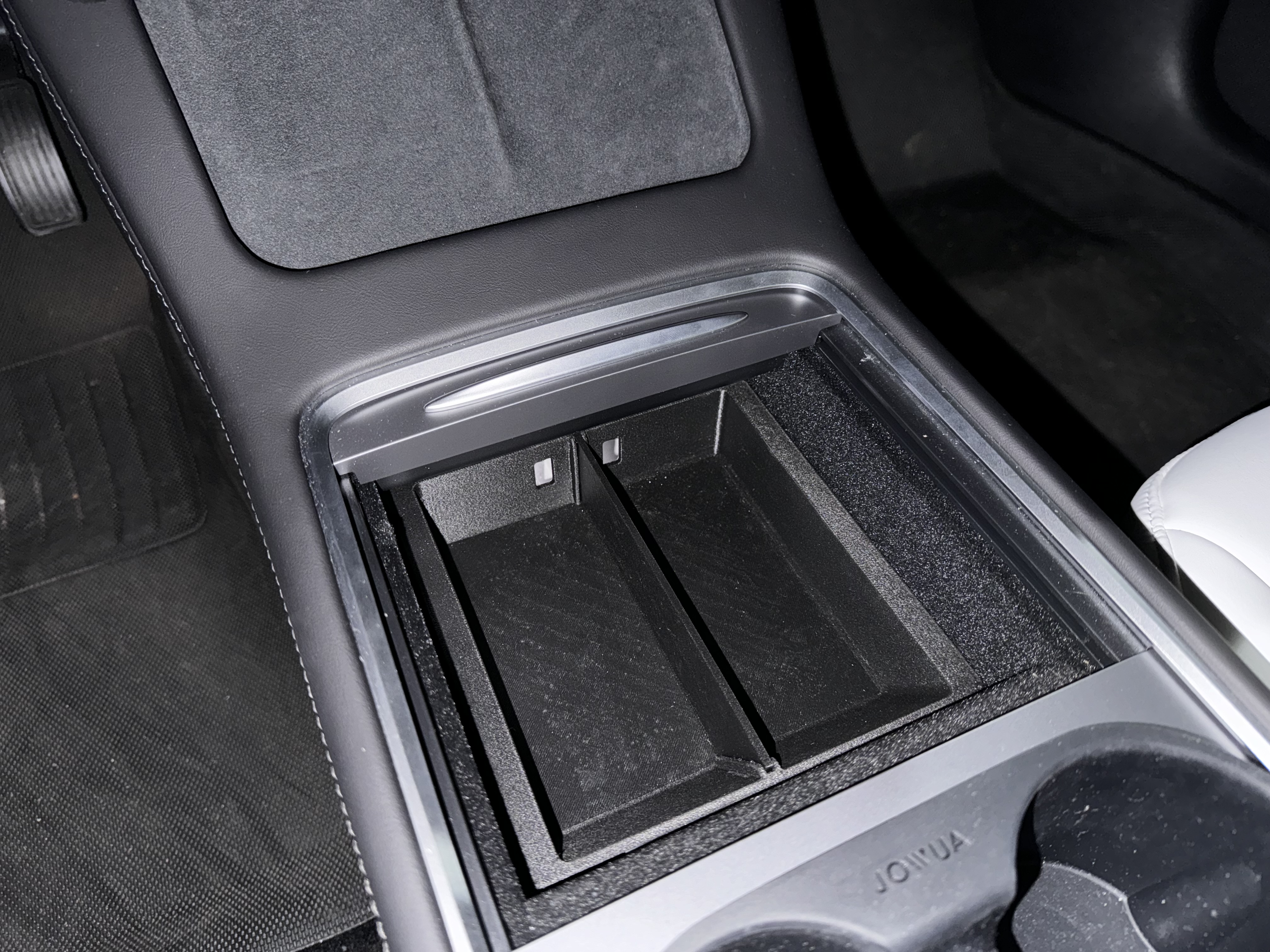 Khay Console Giữa Tesla Model 3 / Y Có Vách Ngăn Tháo Rời