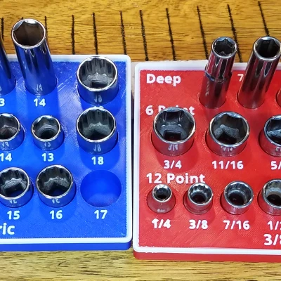 Khay Sắp Xếp Ổ Cắm & Cờ Lê - Gridfinity