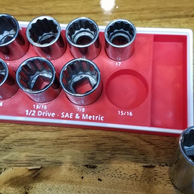 Khay Sắp Xếp Ổ Cắm & Cờ Lê - Gridfinity