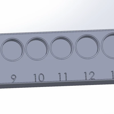 Khay Đựng Socket Husky 8-13mm Chuẩn Gridfinity