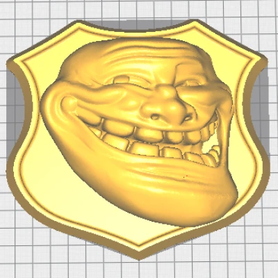 Trollface REMIX - Mô hình 3D