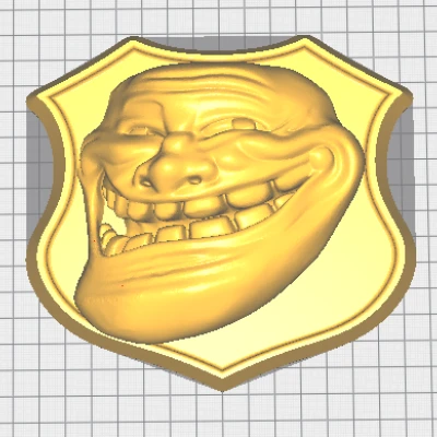 Trollface REMIX - Mô hình 3D