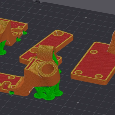 Chân đỡ khung máy Ender 3 v3 SE không có chỗ gắn màn hình và dải đèn