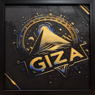 Kim Tự Tháp Giza - Tranh sơn bằng filament