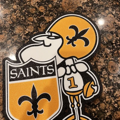 Hộp Đèn Sir Saint - Linh Vật New Orleans Saints Cổ Điển