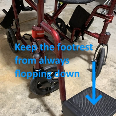 Sửa Chân Bệ Bước Xe Lăn Đẩy Bị Sập Xuống