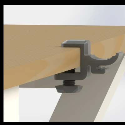 Kẹp Giữ Tai Nghe - Gắn Bàn Có Vít - Kẹp Dây Ngắn