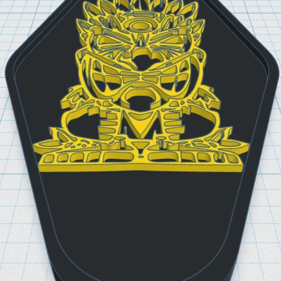 Tiki Keytag 42 - Mô Hình In 3D