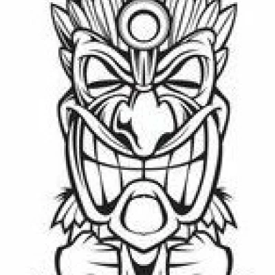 Tiki Keytag 42 - Mô Hình In 3D