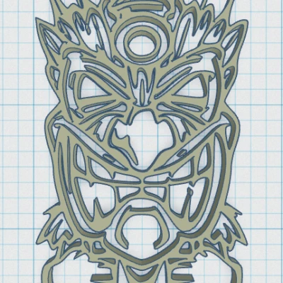 Tiki Keytag 42 - Mô Hình In 3D