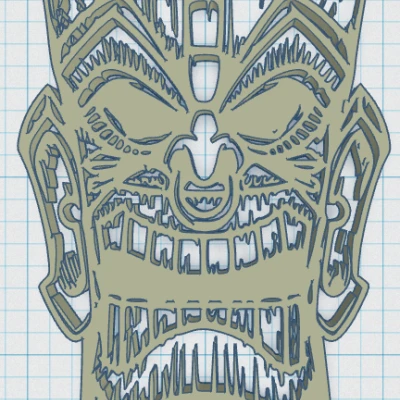 Tiki Keytag 40 - Móc khóa Thần Tiki Khổng Lồ