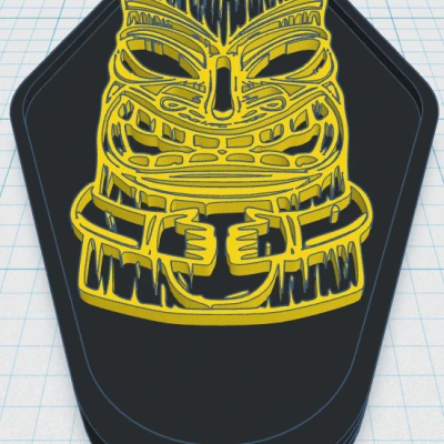 Tiki Keytag 39 - Biểu Tượng Văn Hóa Polynesia