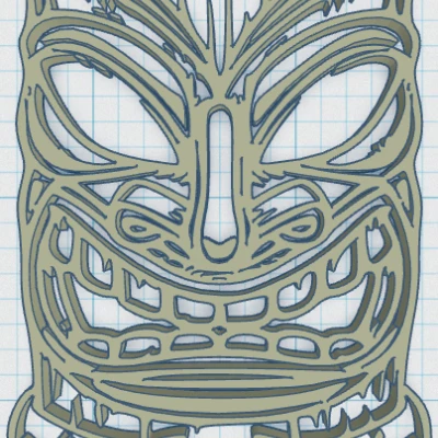 Tiki Keytag 39 - Biểu Tượng Văn Hóa Polynesia