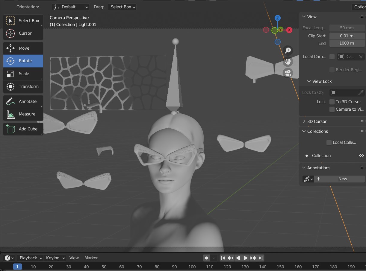 Kính Mắt Họa Tiết Voronoi