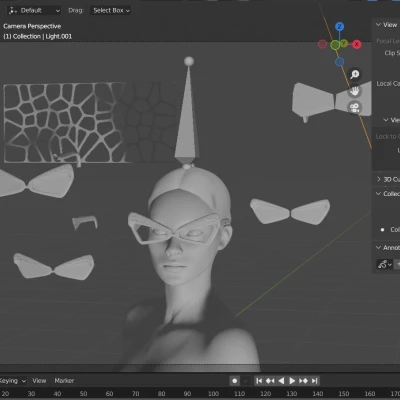 Kính Mắt Họa Tiết Voronoi