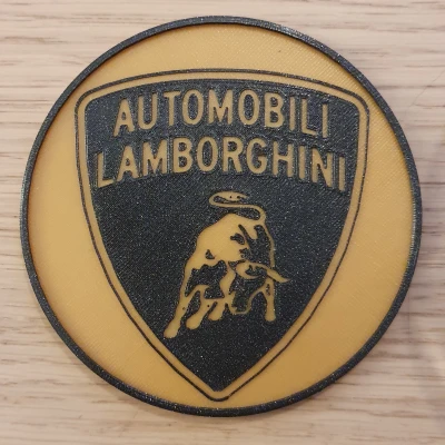 Đế Ly Bia Logo Lamborghini