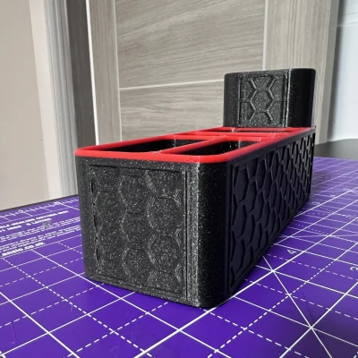 Hộp Đựng Đồ Nha Khoa Phòng Tắm Thiết Kế Lục Giác và Khay Xà Bông Tương Ứng