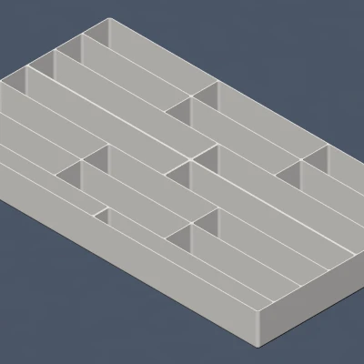 Khay Cắm Dao Kéo Lớn Vừa Hộc Tủ Ikea 278 x 505mm