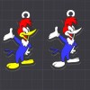 Móc khóa/mặt dây chuyền nhân vật hoạt hình Woody Woodpecker - Thumbnail 1
