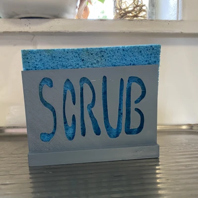 Kệ để miếng rửa chén viết tay