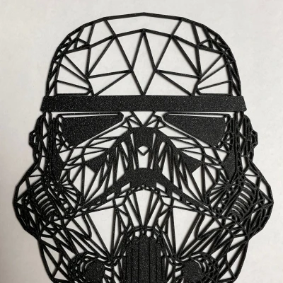 Tranh Nghệ Thuật Stormtrooper Hình Học Độc Đáo