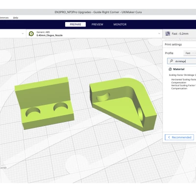 Bộ dẫn hướng khay từ tính cho Tấm PEI máy Neptune 3 Pro/Max/Plus