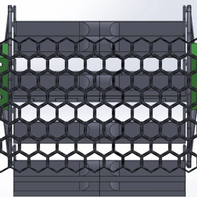 Giá đỡ xoay Gridfinity - Khung cài - Tường tổ ong