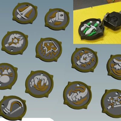 Móc Khóa Biểu Tượng Class Thế Giới Warcraft