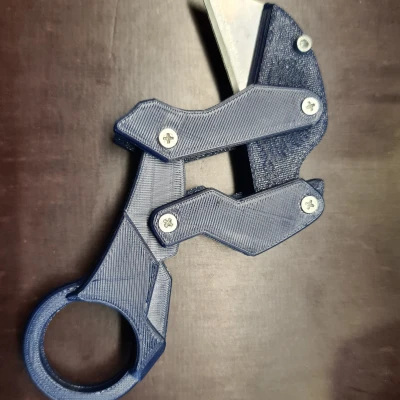Dao Karambit Gập Bản Remix Có Lưỡi Dao Đa Năng