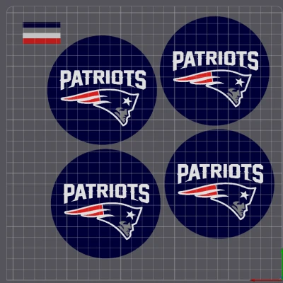 Đế Lót Ly New England Patriots - Hai Mẫu Độc Đáo