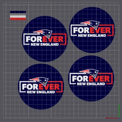 Đế Lót Ly New England Patriots - Hai Mẫu Độc Đáo