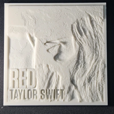 Mô Hình Lithophane Dày 6mm Bìa Album Red Taylor Swift