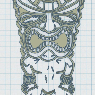 Tiki Keytag 25 - Móc khóa Tiki Thần Thú Lớn