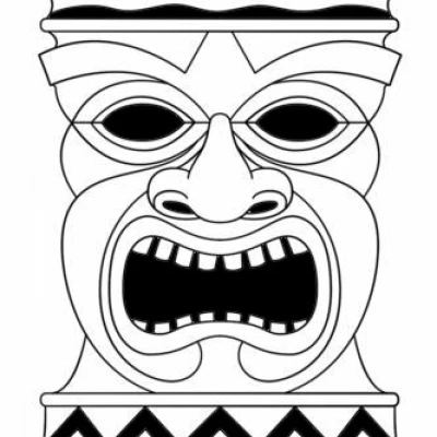 Móc khóa Tiki 23 - Biểu tượng Thần Tích Polynesia