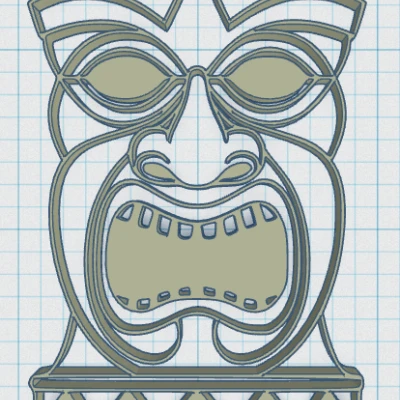 Móc khóa Tiki 23 - Biểu tượng Thần Tích Polynesia