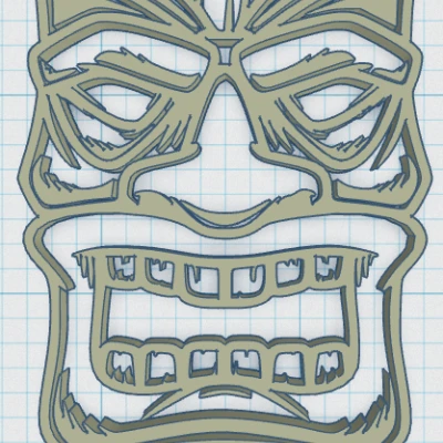 Tiki Keytag 22 - Biểu Tượng Văn Hóa Đảo Độc Đáo