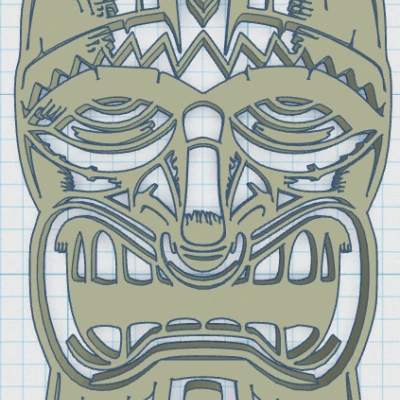 Tiki Keytag 19 - Móc khóa hình thần Tiki