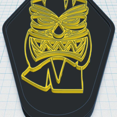 Tiki Keytag 2 - Mô hình in 3D